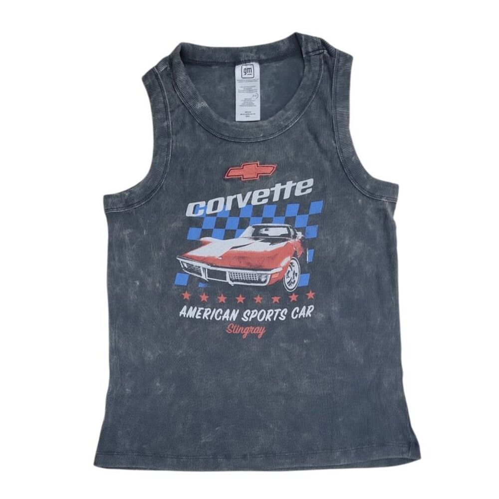 Women's Character 4th of July Stretch Relaxed Fit Comfort Tank Top - Corvette